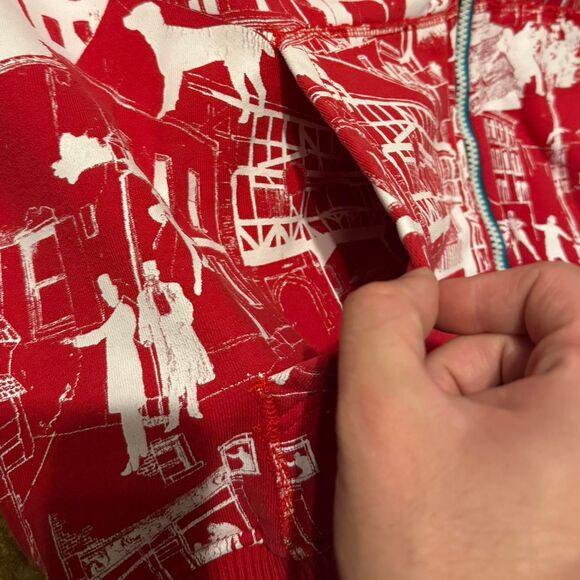 Vintage Artful Dodger Graphic Print Hoodie Red XXLarge - Picture 8 of 8